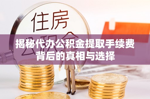 巴东揭秘代办公积金提取手续费背后的真相与选择