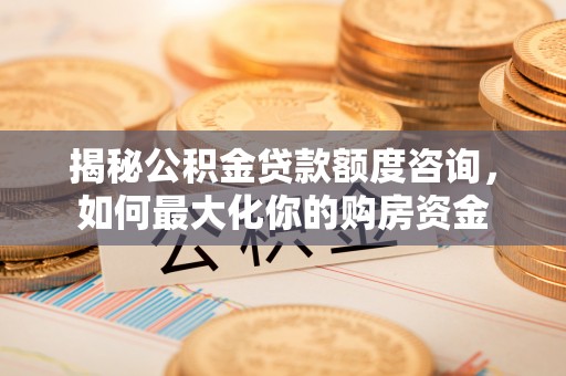 巴东揭秘公积金贷款额度咨询，如何最大化你的购房资金